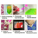 Diy Diamond Painting Cross Stitch Craft Kit. Wall Stickers For Living Room