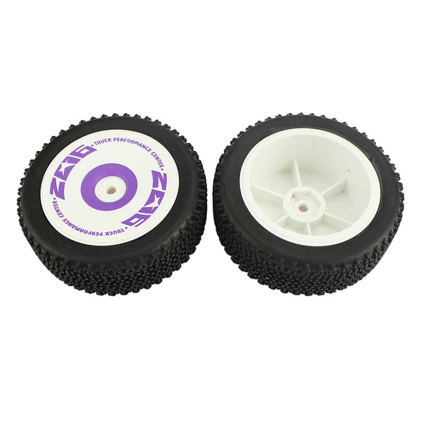 RC Tire 2Pcs Wheel Tyres Rubber Front Tires for Wltoys 124019 1/12 Scale RC