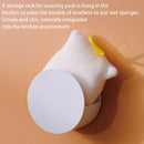 Scouring Pad Holder Drying Rack Home Japanese Style Sponge Round Wall Mounted