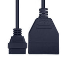 2pcs 12Pin OBD1 to 16 Pin OBD2 Convertor Connector Adapter Cable For Che UAG