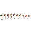 New Metal Fishing Lure Bass Mixed Spinner Trout Fish Hook Set Pike-Salmon Baits