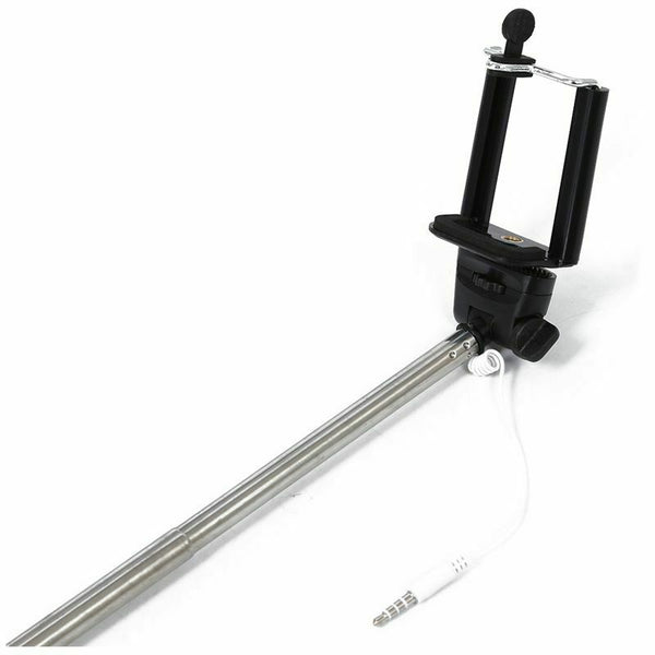Extendable Self Portrait Selfie Handheld Stick Monopod With Remote Button w P3O9