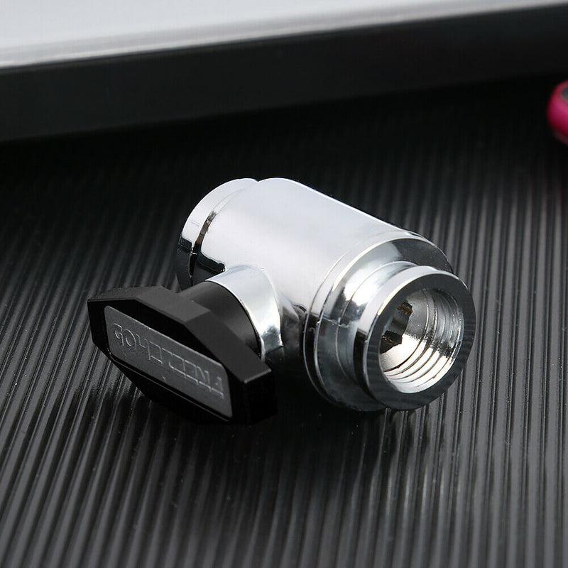 G1/4 Thread Vent Valve Water Ball Valve for PC Water Cooling System (Black)