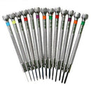 0.6Mm-2.0Mm 13Pcs New Watchmakers Screwdrivers Set Watch Glasses Flat Blade C4K8
