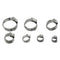 80 Pcs Single Ear Crimping Hose Clamp Single Ear Hose Clamps Double Ears Cl