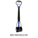 Removable Pet Pooper Scooper Long Handle Jaw Poop Scoop Dog Waste Picker