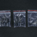 120pcs Straight 12 Value Kit 1uF-470uF Electrolytic Capacitor Assortment
