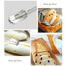Bread Bakers Slashing Tool Dough Making Cutter 4 Blades Wooden Handle E3S6