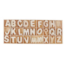 50Pcs Wood Logs Slices Round Bark + 156pcs Wooden Letters Alphabet For