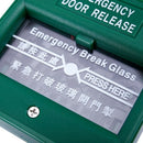 Green Security Alarm Fire Break glass Button Emergency Door Release