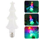 Flashing E27 Christmas Tree Shaped Light Bulb AC 85-265V RGB LED Lamp for H