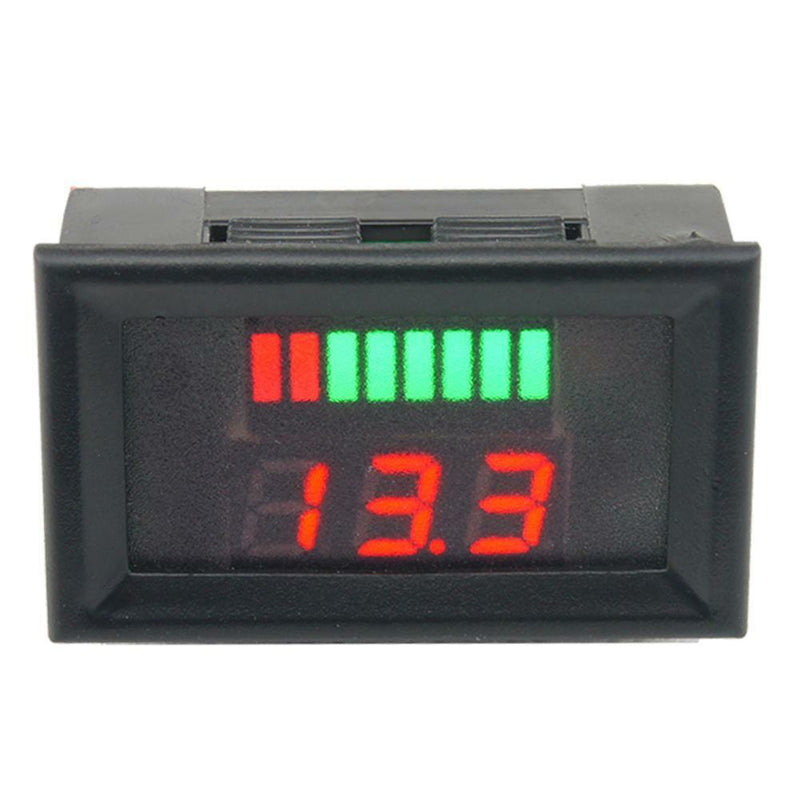 12-60V Lead Acid Battery Capacity LED Indicator Digital Voltmeter Tester hv2n