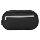 Simple Black Oxford Stationery Pouch Large Capacity Cosmetic Zippers Bag A