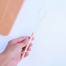Hair Extension Hook Pulling Tool Kit Needle Threader Micro Ring Beads Loop wooJR