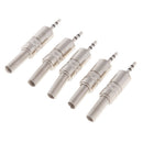 5Pieces Stereo 2.5mm Plug Jack Cable Solder Connector