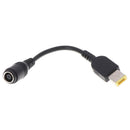 7.9*5.5 Round Jack to Square Plug End Adapter Converter Cable For Lenovo IBM J.