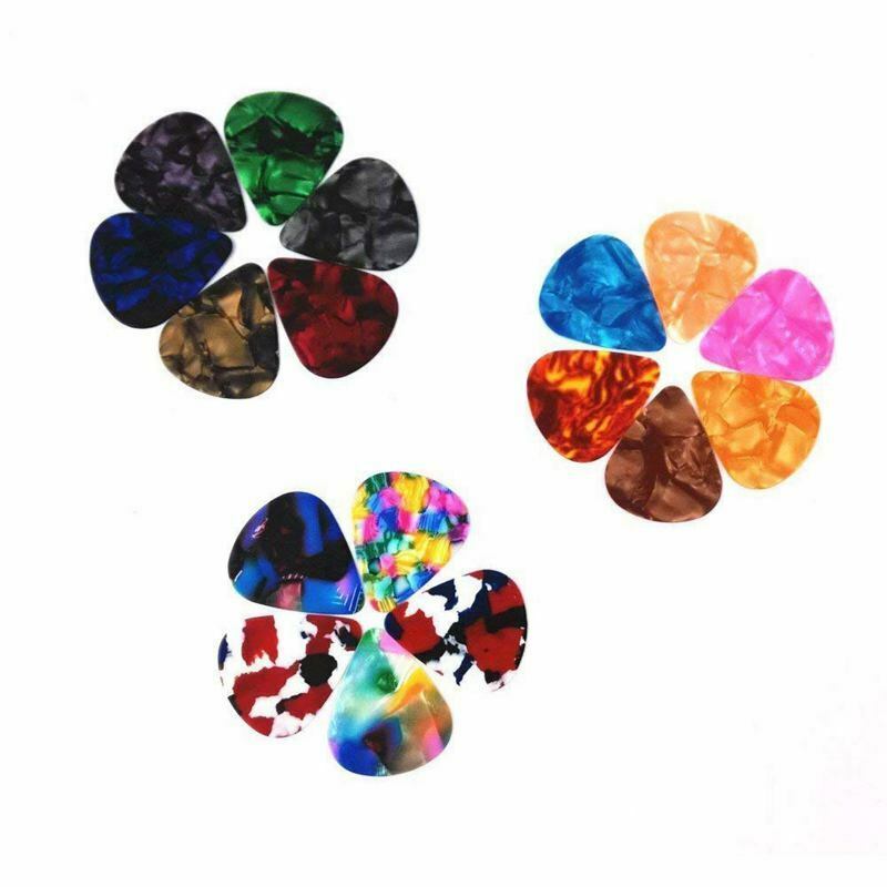 60 Pack Abstract Art Colorful Guitar Picks, Unique Guitar Gift For Bass, El