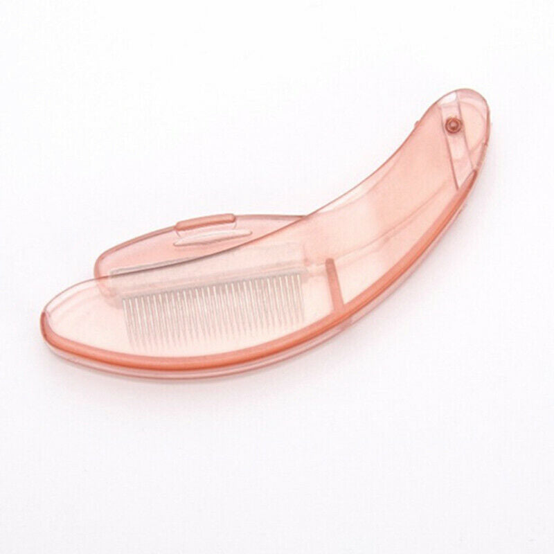 Foldable Steel Eyebrow Eyelash Extension Brush Metal Tool; Brush Comb Makeu E5A1