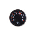 2pcs 20mm Plastic Round Mini Thermometer Celsius hydrothermograph INDOOR OUT NTO