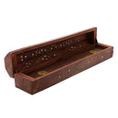 Wooden Hollow Out Incense Burner Holder Censer Holder Box Spirituality Relax