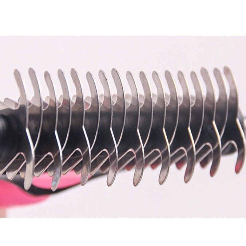 Hair Removal Comb For Dogs Cat Detangler Fur Trimming Brush Grooming Tool F