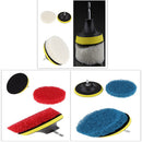 Set of 6 Scrub Brush Pads and 4 Inches Drill Power Brush Tile Scrubber Scouring