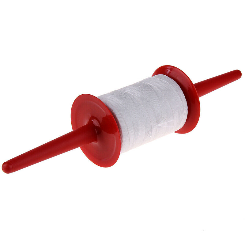 200m Winding Plastic Hoop Spool Plastic Line Kite String Polyester Red