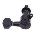 Acoustic Guitar Tuning Pegs Machine Head Tuners 3L3R Black Guitar Parts 6pcs