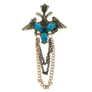 Men's Shirt Suit Blue Lucite Tassel Bouquet Brooch Breastpin Pin Accessories