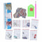 5PCS DIY Point Drill Keychain Pendant Metal Shapes Handmade Backpack Welt IBF