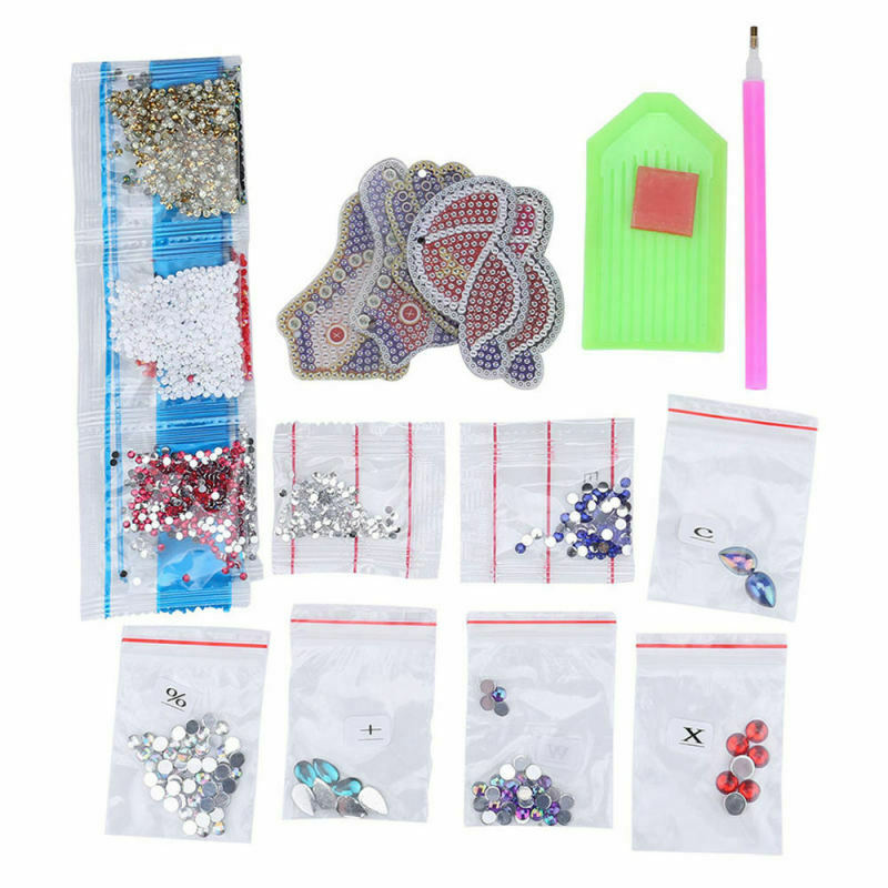 5PCS DIY Point Drill Keychain Pendant Metal Shapes Handmade Backpack Welt IBF
