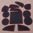 11x Door Gate Slot Mat Pad Console Cup Holder Fit For Dodge Challenger 2015-2019