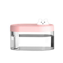 Double Spray Mode Cartoon Air Humidifier Ultrasonic Aroma Diffuser (Pink) A