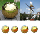 4 Packs Gazing Globe Mirror Ball in Golden Stainless Steel - 138 & 90mm / 4 &