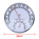 A5 Portable Hygrometer Round Sauna Thermometer Measuring Metal Case Steam Room
