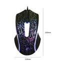 X5 3 Buttons USB Wired Lighting Mouse Optical Ergonomic Home Office Gaming Mice
