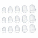 Meideal 15 pcs Clear Guitar Fingertip Protectors in 5 Sizes Silicone for Gu A4K5