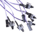 5pcs Repair PC Power Momentary Push Button Switch Connector Cable LJ