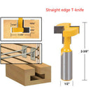 1pc T-slot 1/2 Inch Shank Router Bit T-track Slotting Woodworking Milling