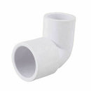 White PVC-U 20mm to 25mm Water Pipe Right Angle Elbow Connector Adapter U4H3