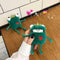 Cute cartoon stereo creative plush frog prince earphone set for Airpods 1/2