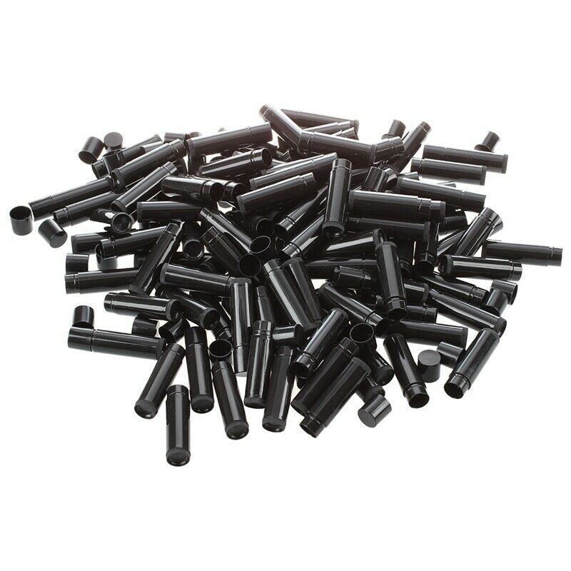 100 Black Empty Lip Balm Tubes Containers B7K2