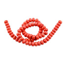 1 Strand Orange Turquoise Rondelle Loose Beads for Jewelry Making Beading