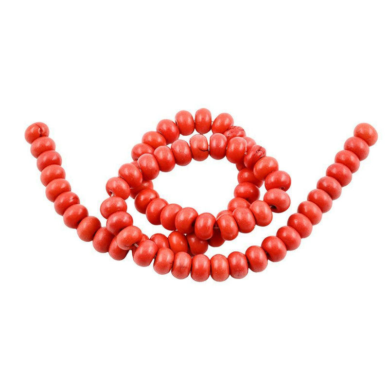 1 Strand Orange Turquoise Rondelle Loose Beads for Jewelry Making Beading
