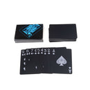 Black Plastic PVC Poker Waterproof Magic Playing Cards Table Gameã€NME