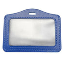 5 Pcs horizontal synthetic leather with personal badge-holder with name, co I2J1