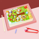 Wooden Magnetic Fishing Game for kid 2 3 Years Old Montessori Preschool