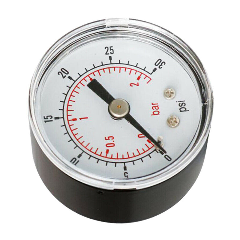 1.61" Dial Utility Pressure Gauge Water Oil Gas Gauge 0-30PSI Pressure Gauge