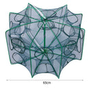 8 Sides 16 Holes Automatic Fishing Net NylonÃ‚Â Crab Fish Trap ShrimpÃ‚Â Cage (F) A