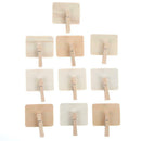 20pcs Mini Blackboard Wooden Clip Long Photos Peg Memo Clips Ornaments